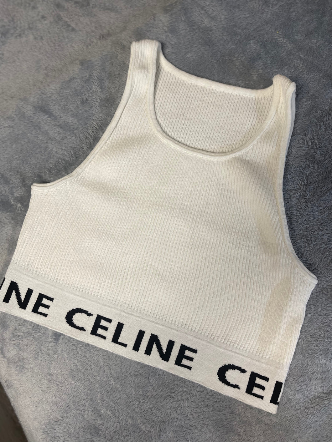 White Celine Top