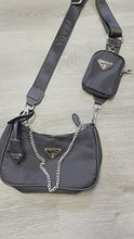 Load and play video in Gallery viewer, Black crossbody bag
