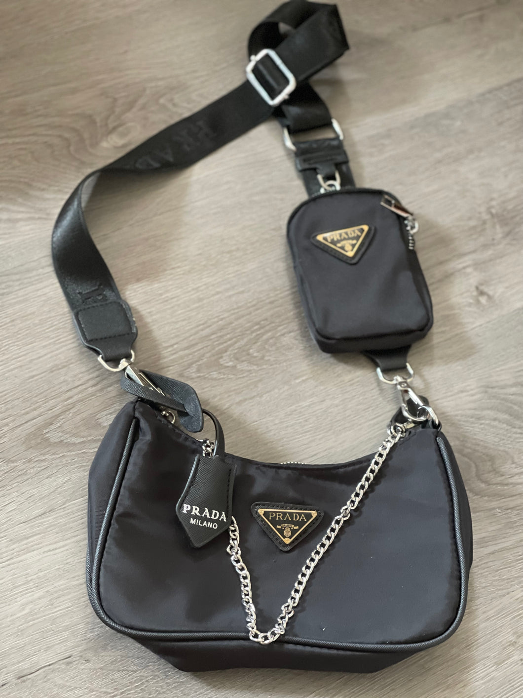 Black crossbody bag